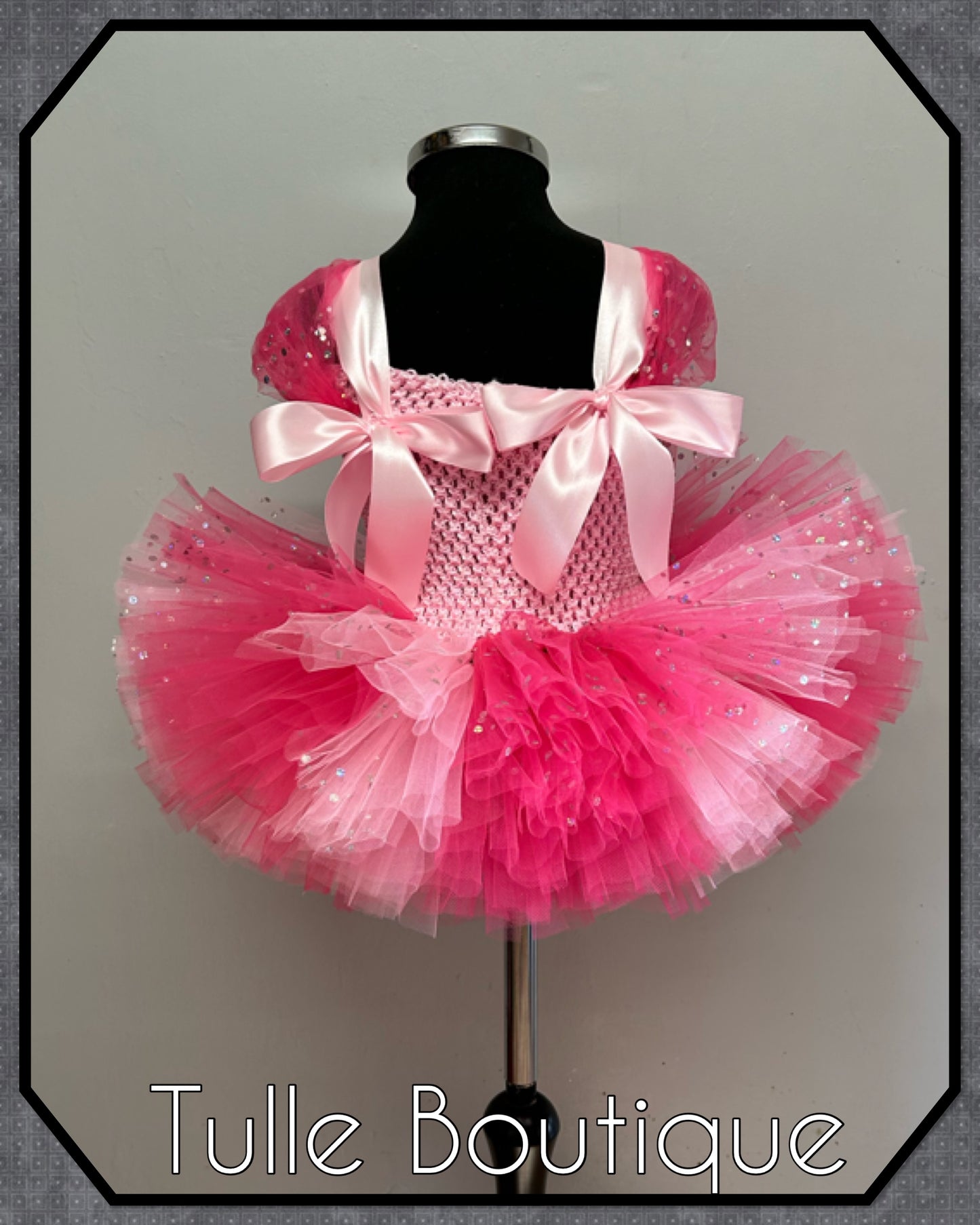 Girls toddlers personalised tutu dress birthday party outfit fancy dress costume