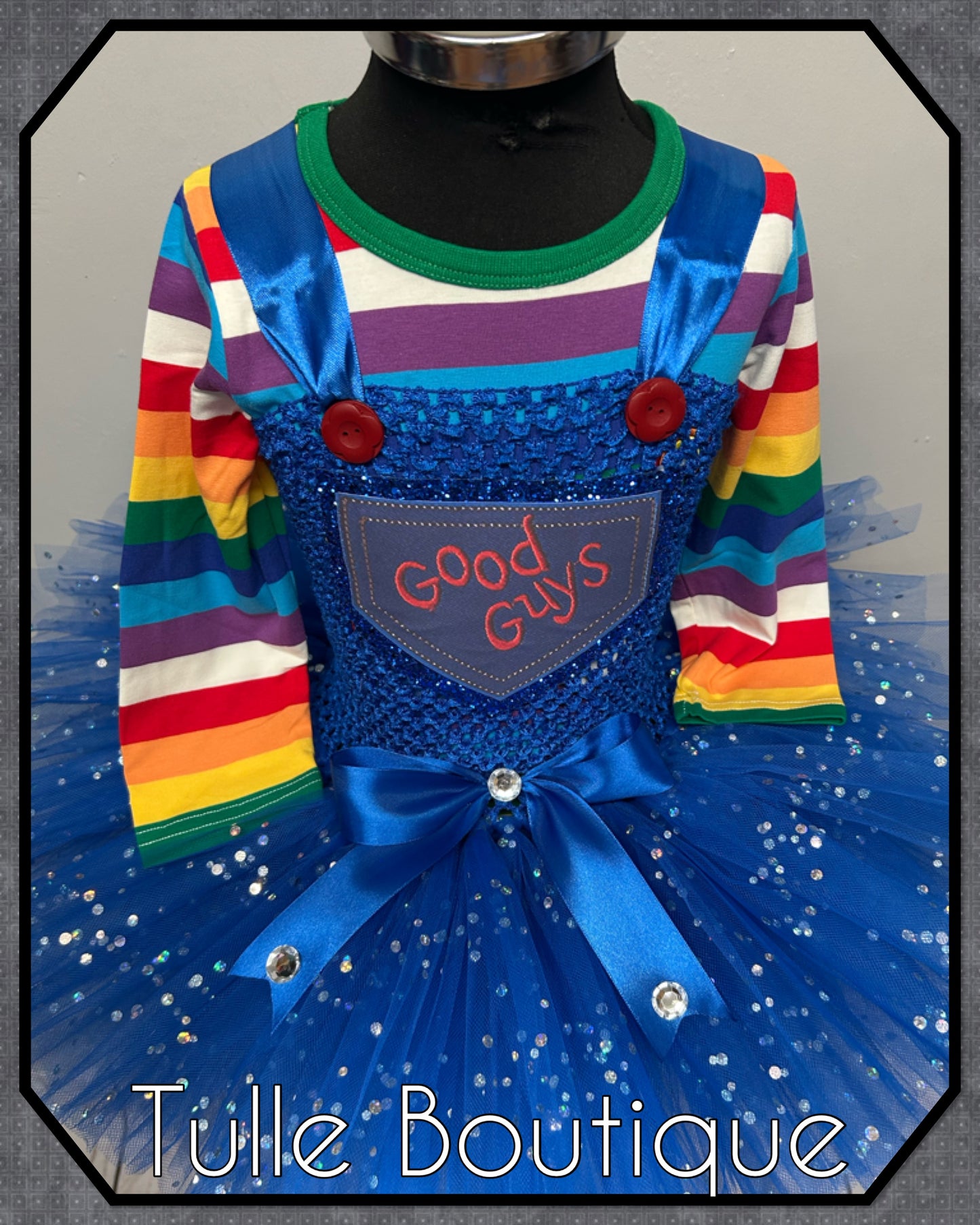 Girls Chucky Child’s Play Scary doll halloween birthday party tutu dress