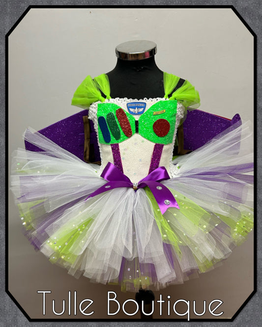 Girls toddlers Toy Story Buzz lightyear Princess ballgown tutu dress   Buzz lightyear wings