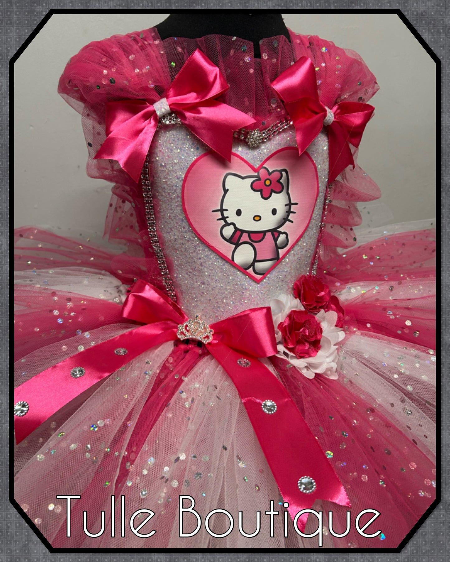 Girls Hello Kitty birthday party tutu dress fancy dress costume