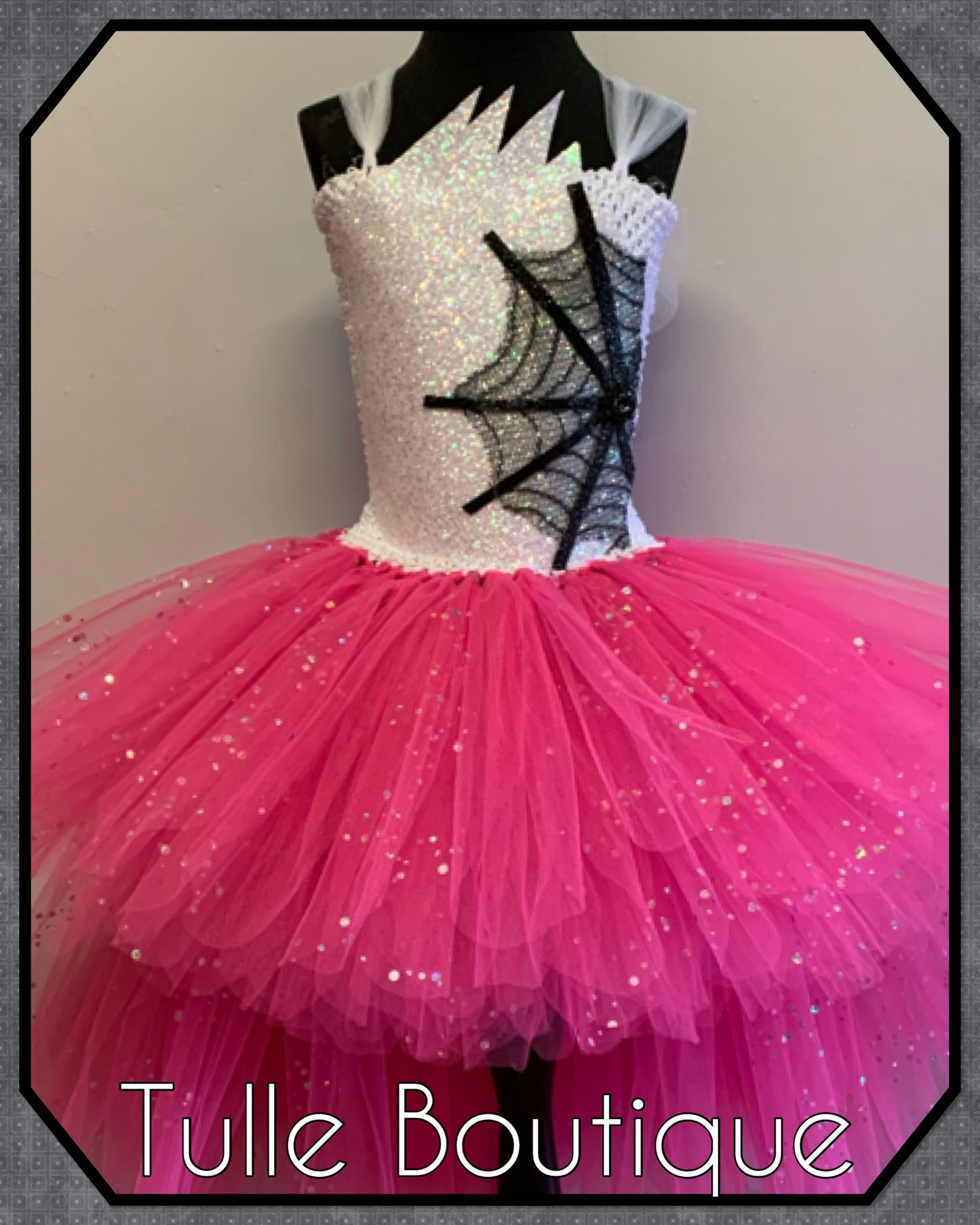 Girls Monster High Catty Noir halloween Princess ballgown tutu dress