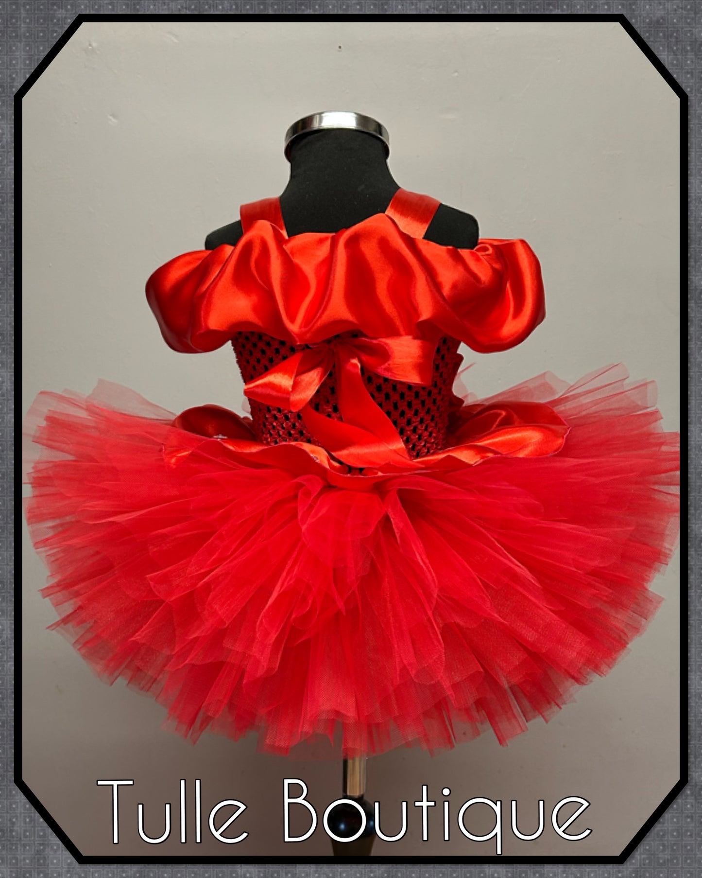 Girls Toddlers Vintage Santa Father Christmas ballgown tutu dress