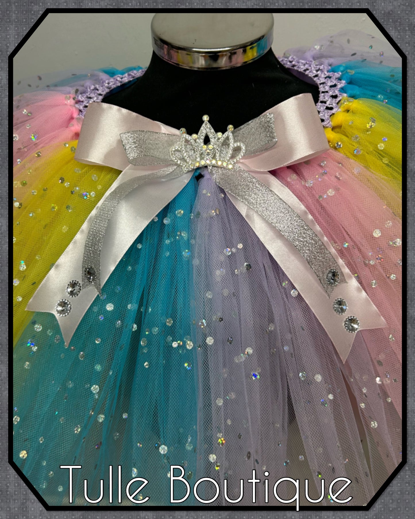 Girls Princess birthday party outfit tutu and T-shirt set