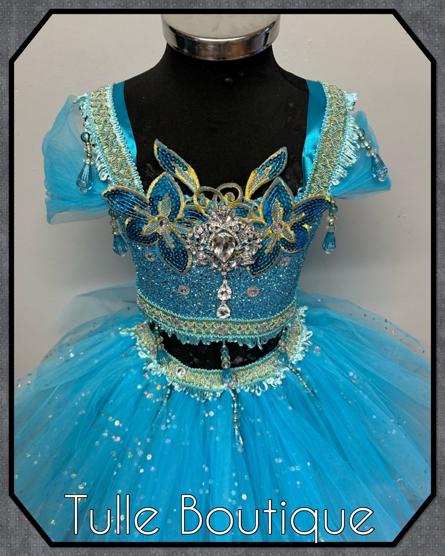 Girls princess Jasmine Arabian Princess birthday party tutu dress