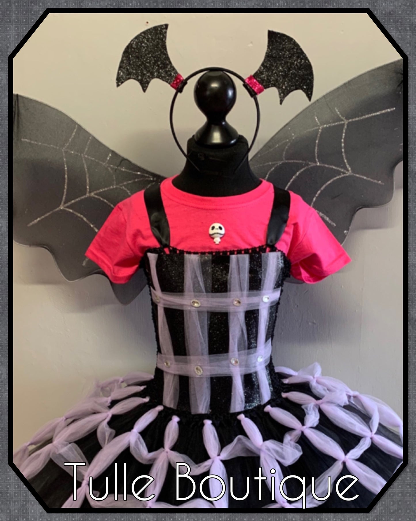 Girls Vampirina halloween birthday party tutu dress fancy dress costume