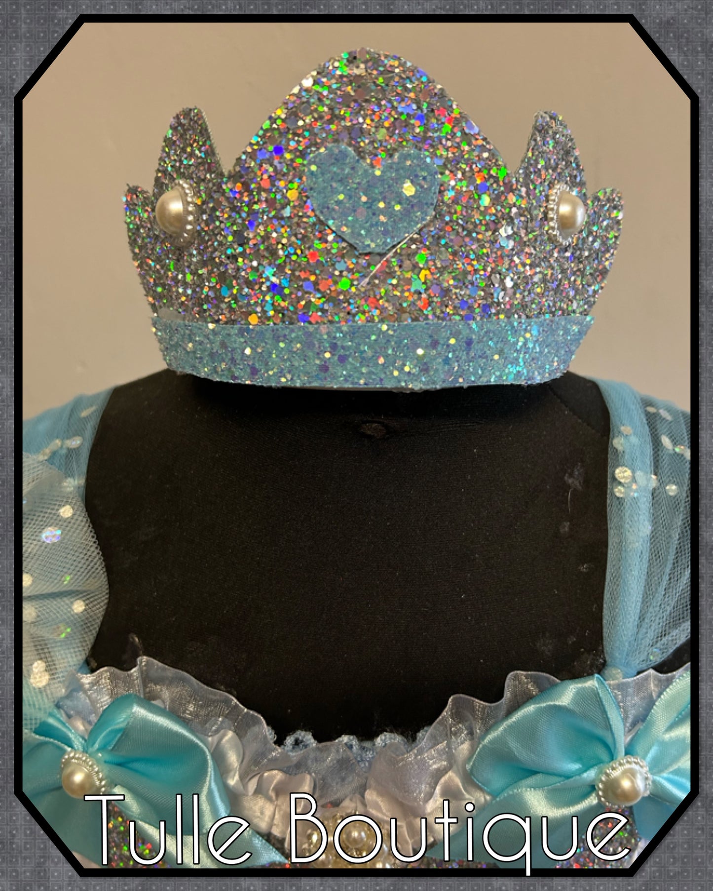 Girls Glitter Frozen Elsa birthday party princess tutu dress