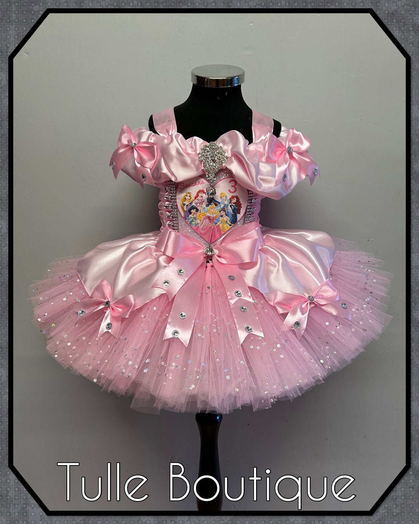 His toddlers Princesses ballgown tutu dress fancy dress costume