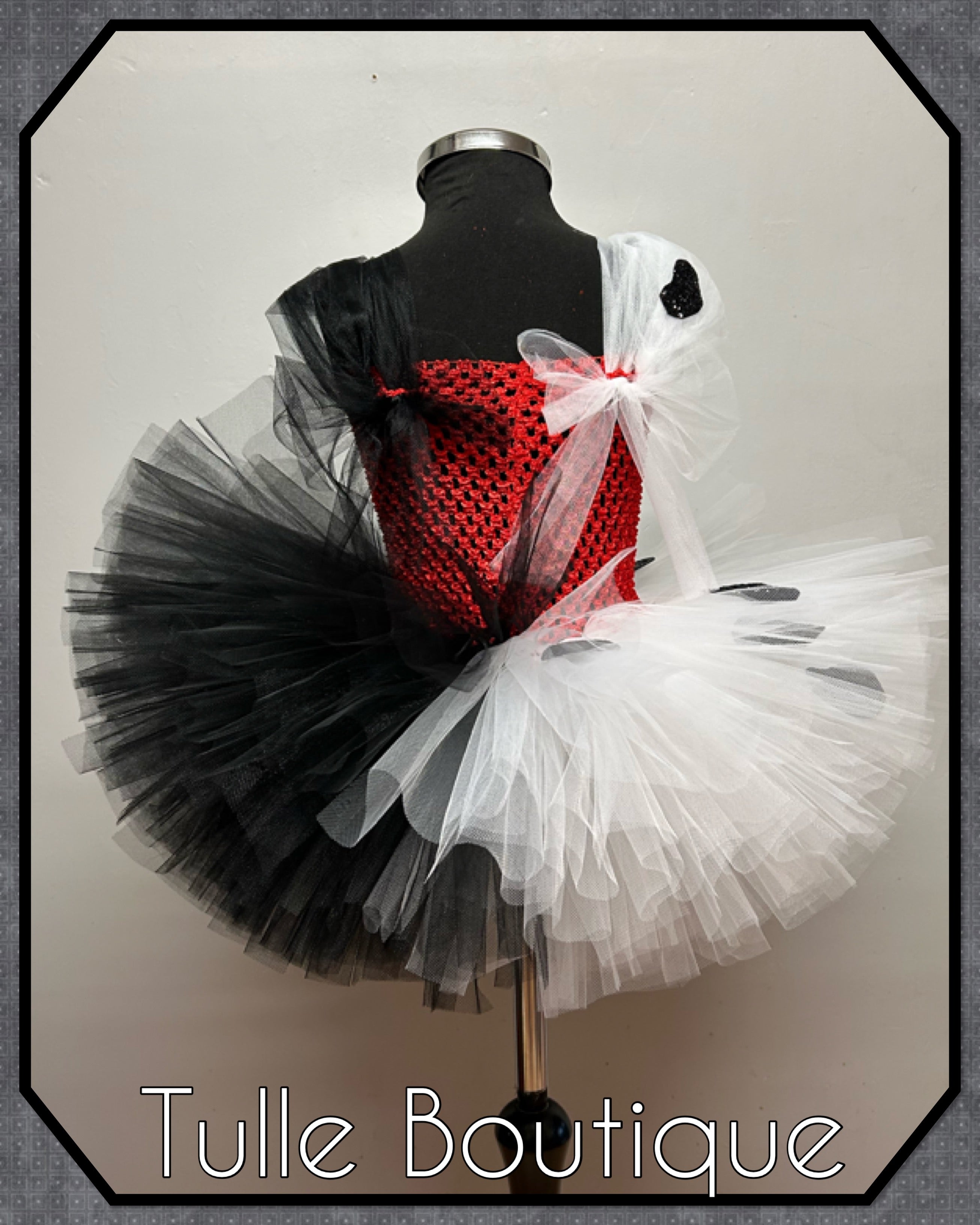 Cruella tutu dress top new size 3