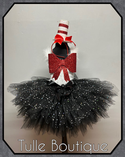 Girls toddlers The cat in the hat world book day birthday tutu dress