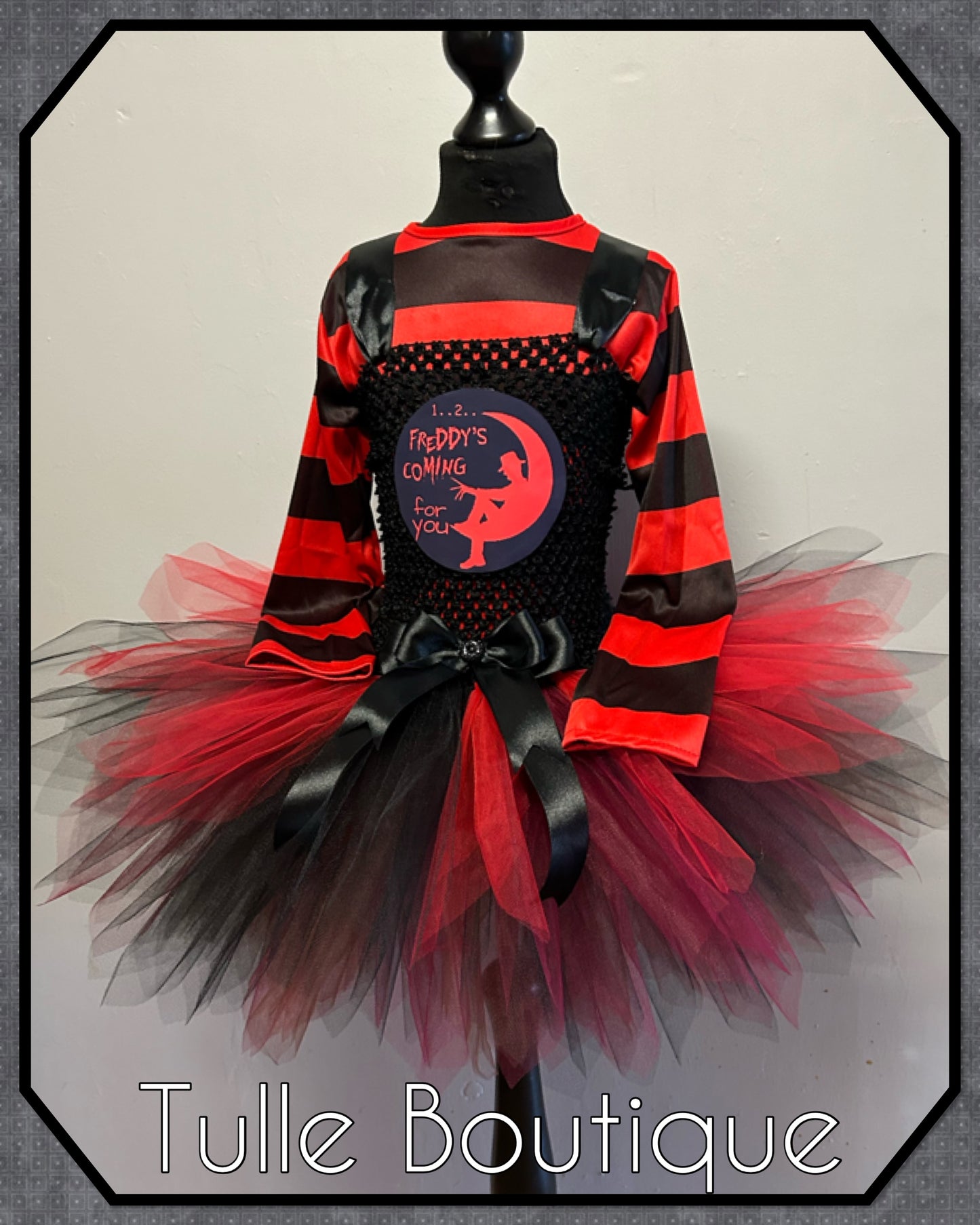 Girls Freddy Krueger Nightmare on Elms Street halloween birthday party tutu dress