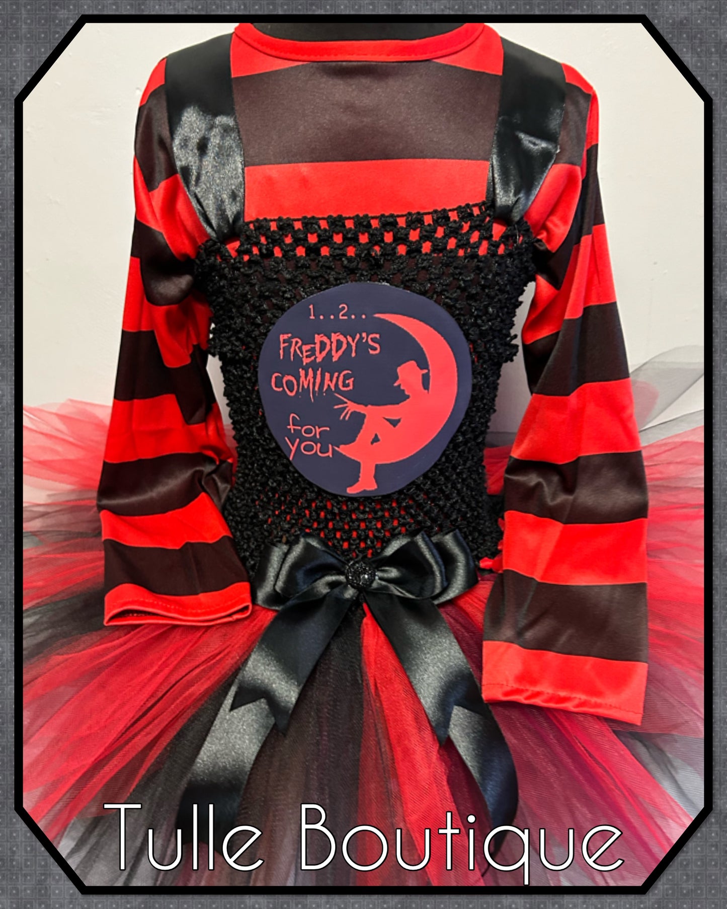 Girls Freddy Krueger Nightmare on Elms Street halloween birthday party tutu dress