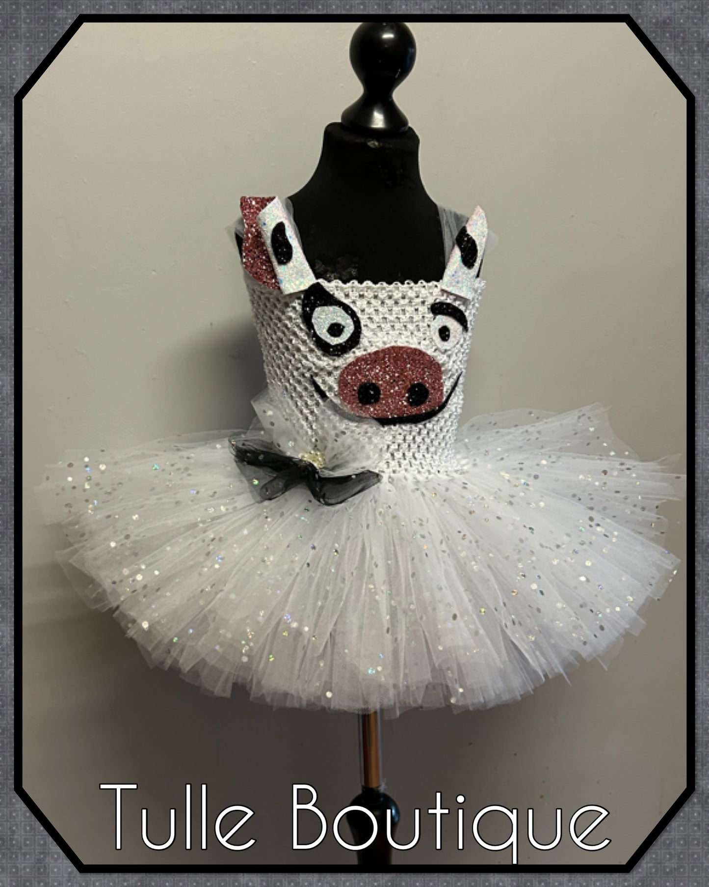 Hawaiian princess moana’s pet pig Pua tutu birthday party dress