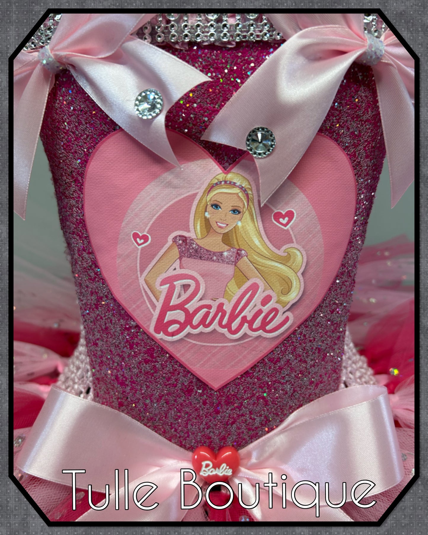 Barbie pink princess birthday tutu dress