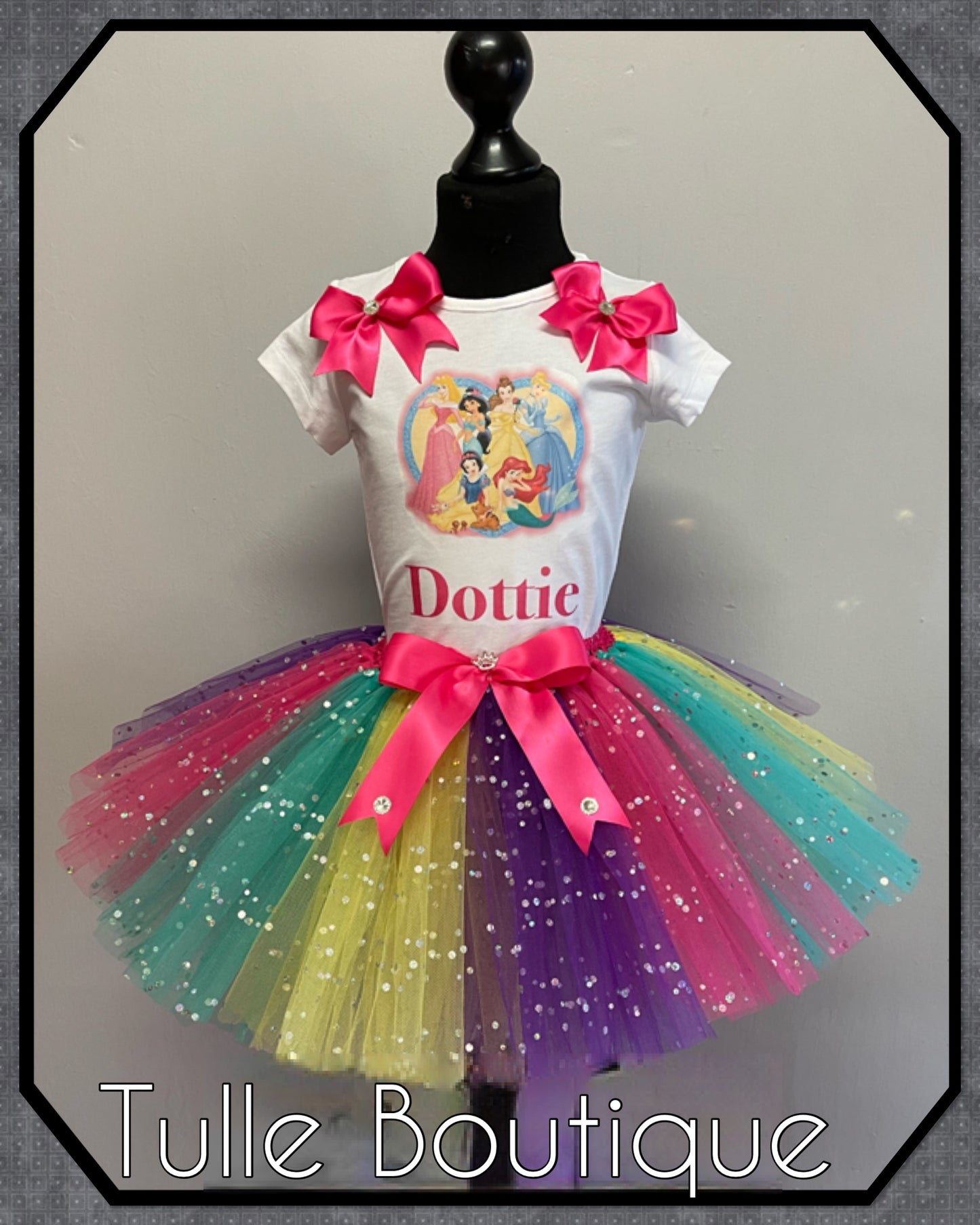 Princess girls birthday party tutu fancy party outfit