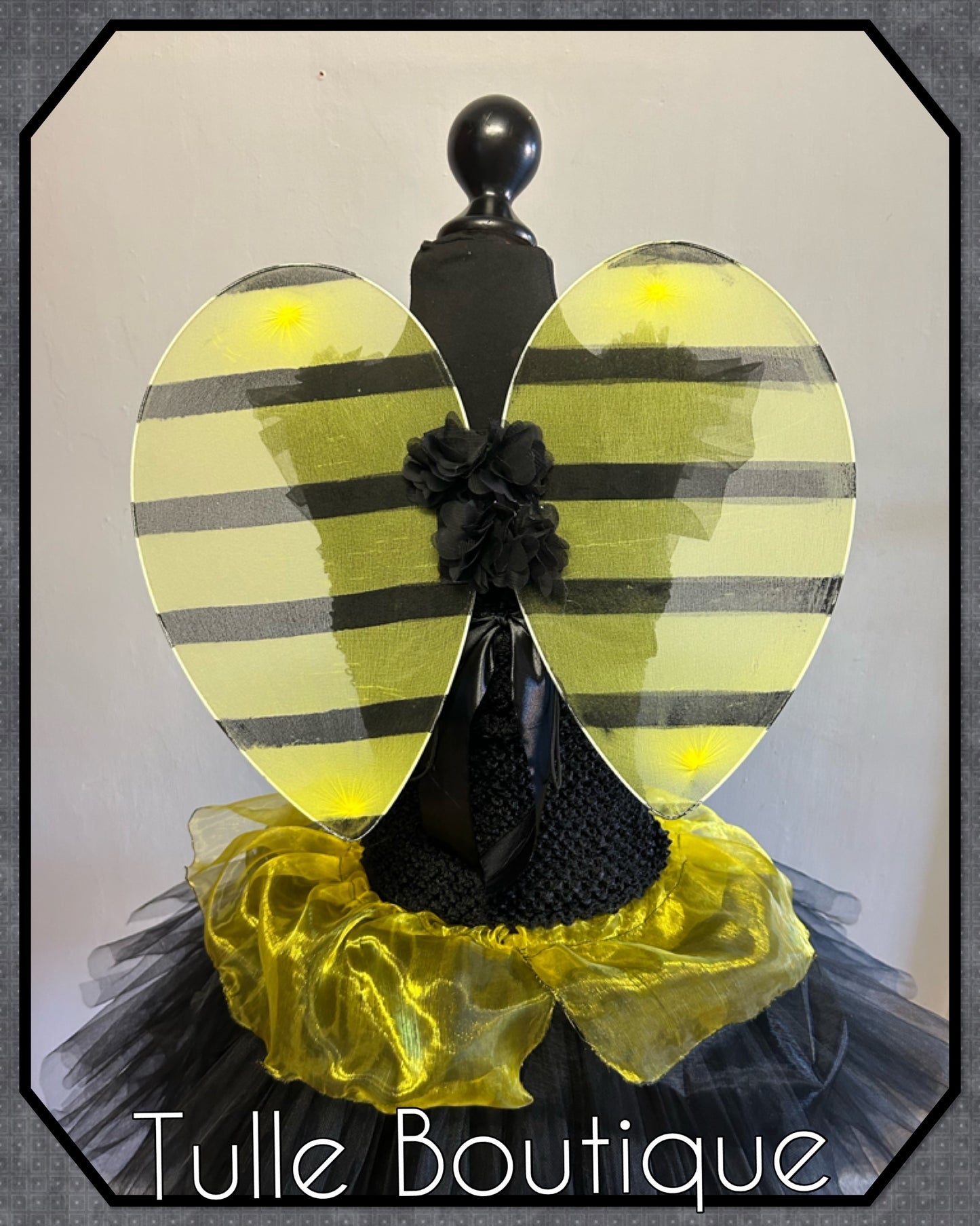 Girls Bumble Bee wasp tutu birthday party dress