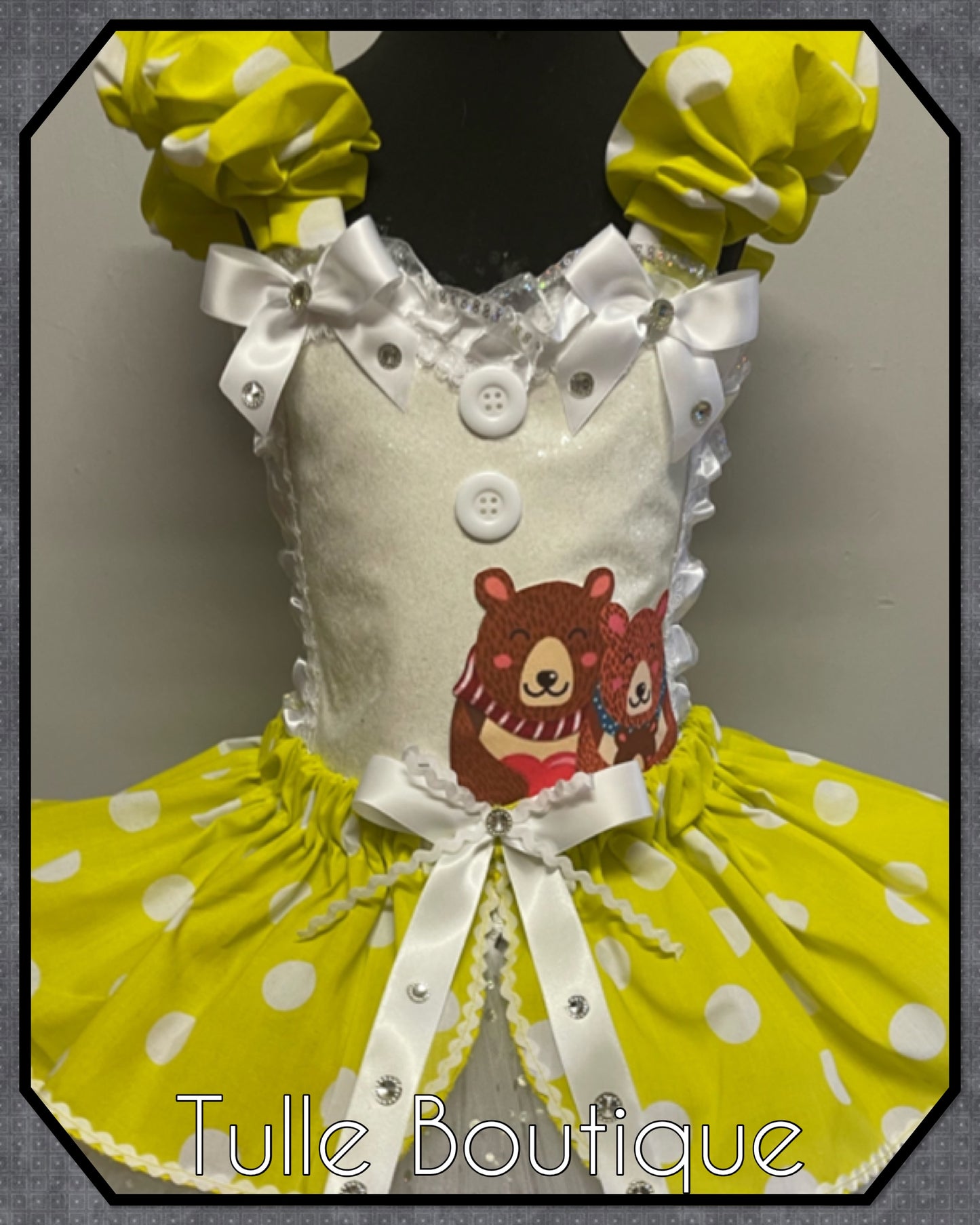 Goldilocks and the three bears Princess ballgown tutu birthday dress