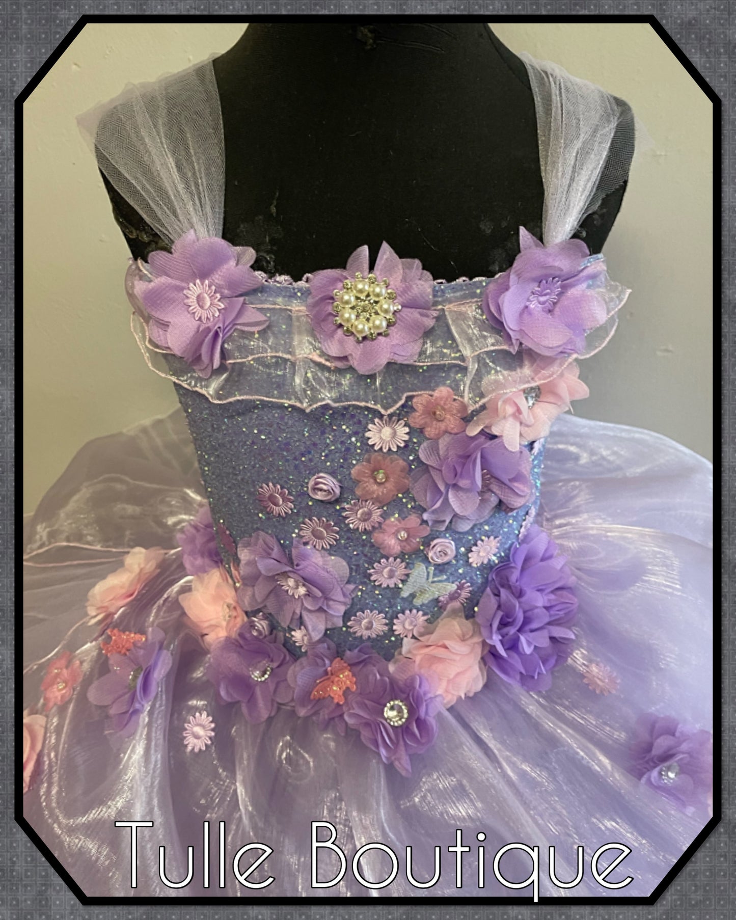 Encanto Isabela madrigal floral birthday tutu dress