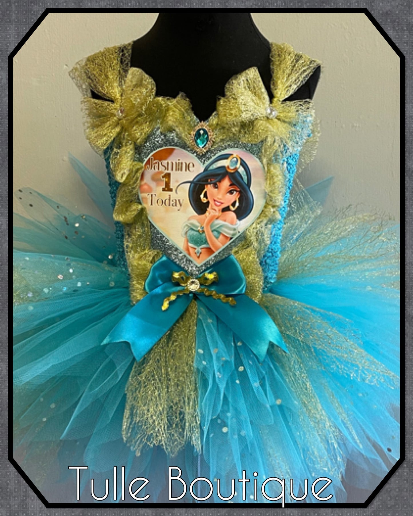 Aladdin Princess Jasmine Christmas tutu dress