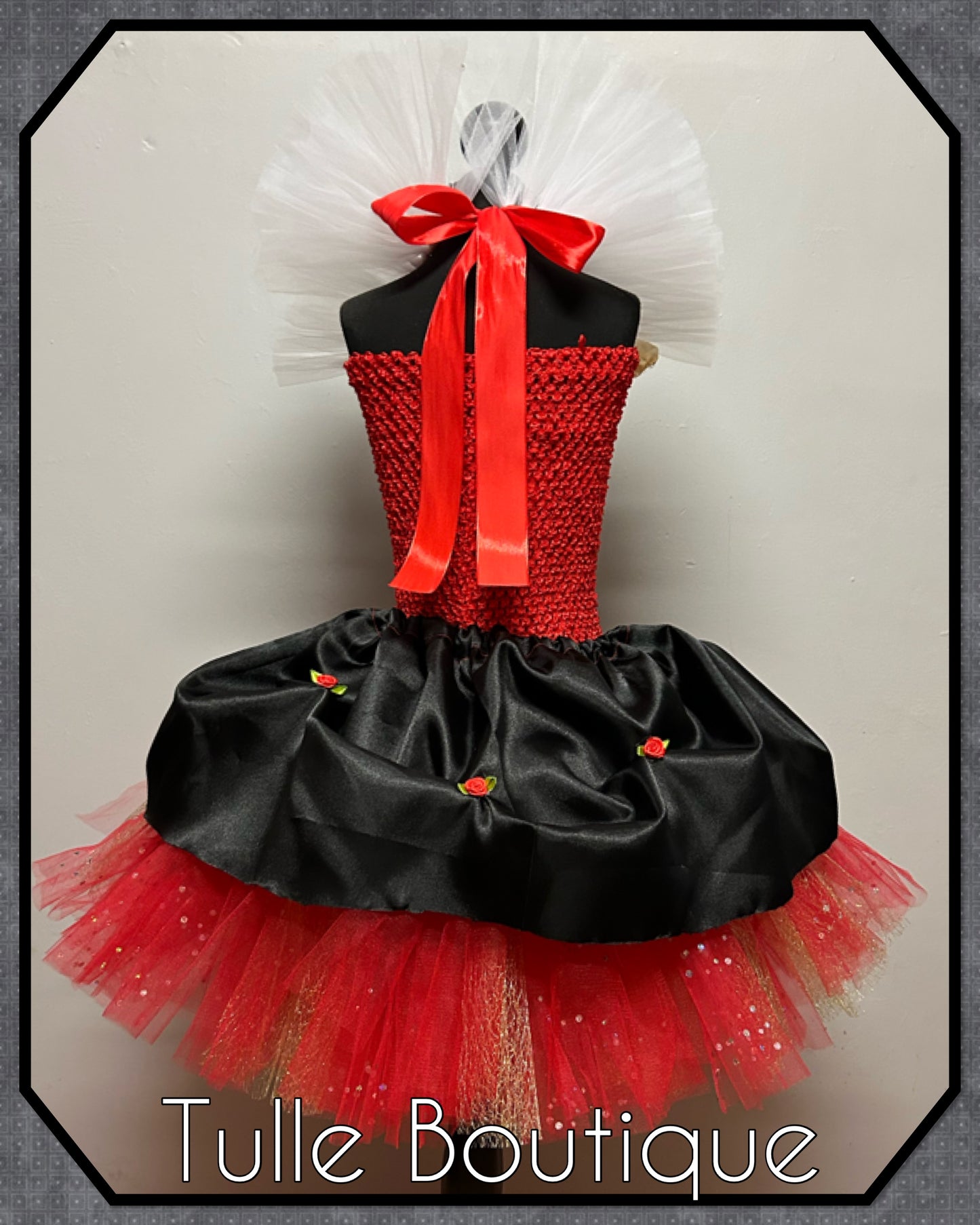 Queen of hearts world book day birthday tutu dress