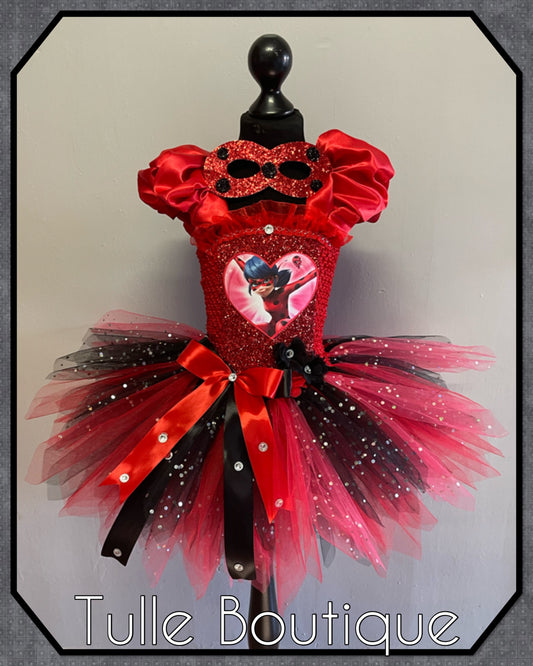 Ladybug superhero birthday party tutu dress