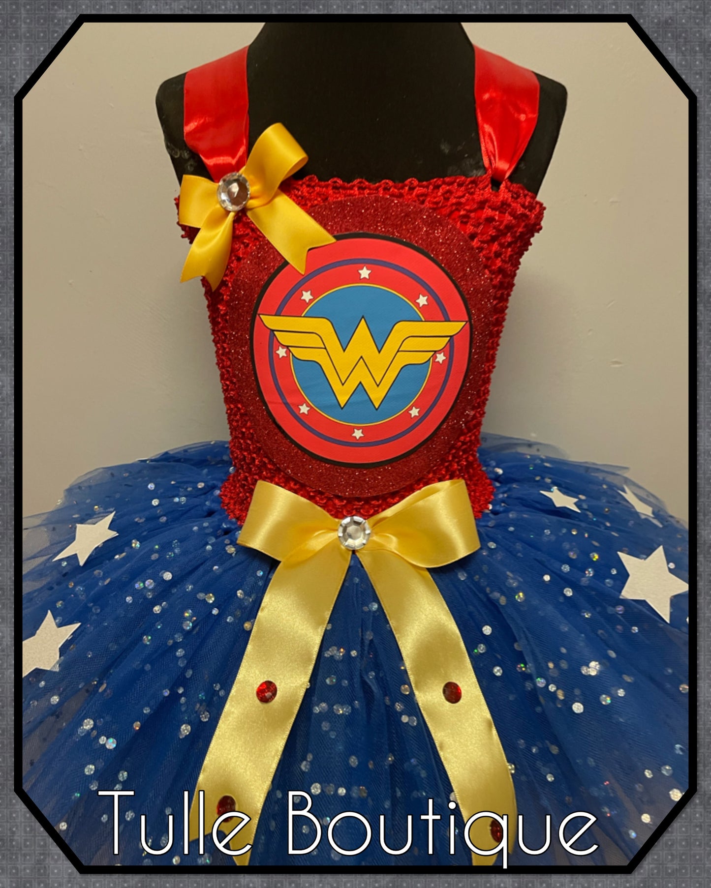 Superhero Wonder Woman birthday tutu dress