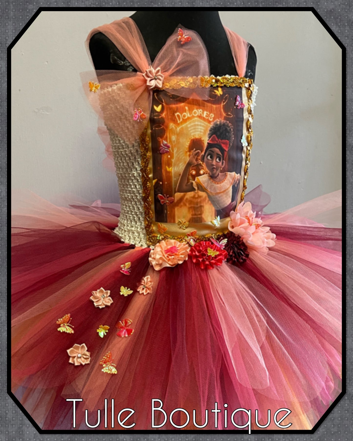 Encanto Dolores madrigal birthday party tutu dress