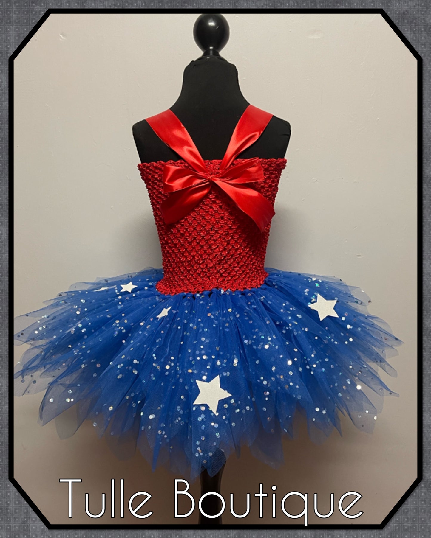 Superhero Wonder Woman birthday tutu dress