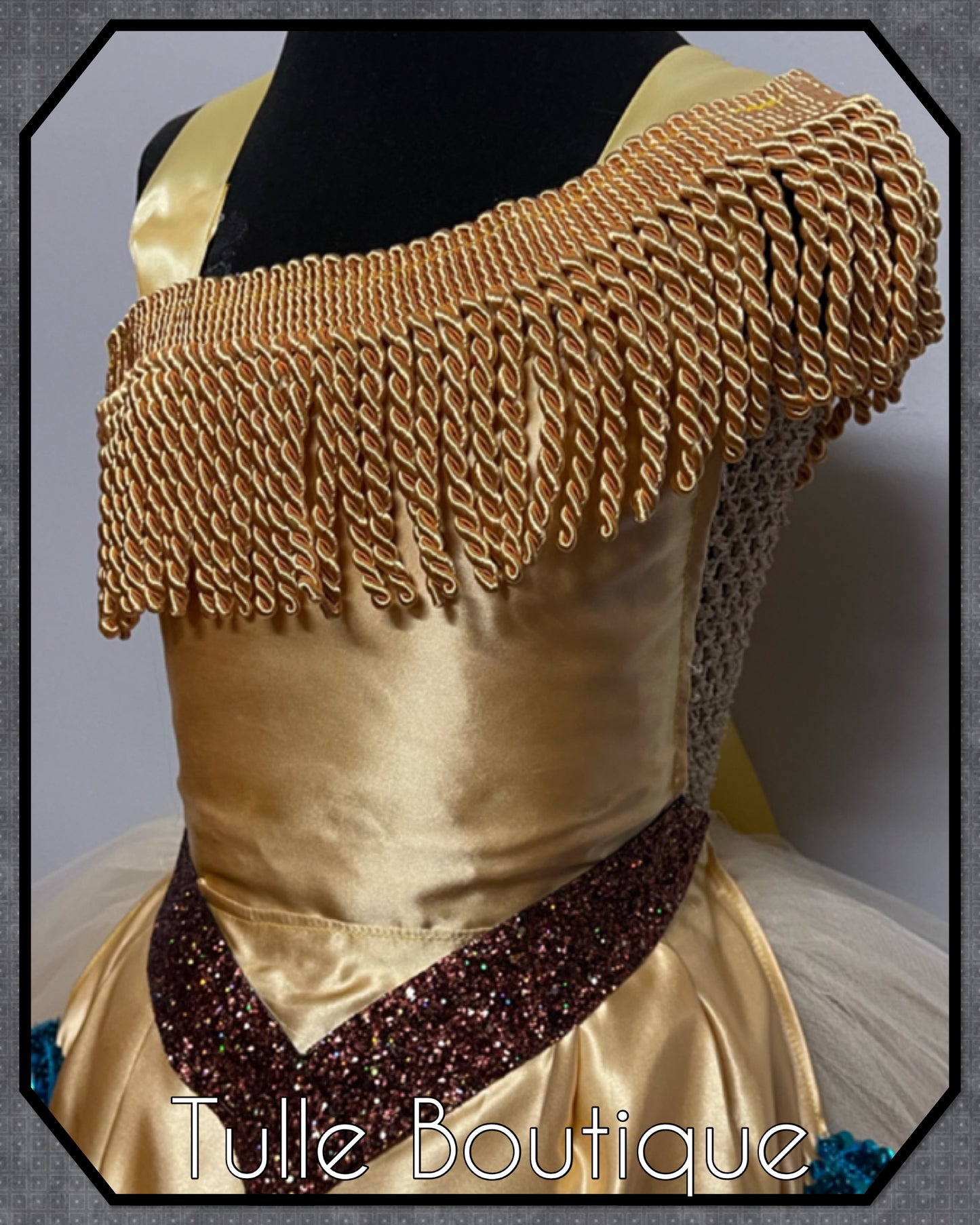 Pocahontas gold princess tutu dress