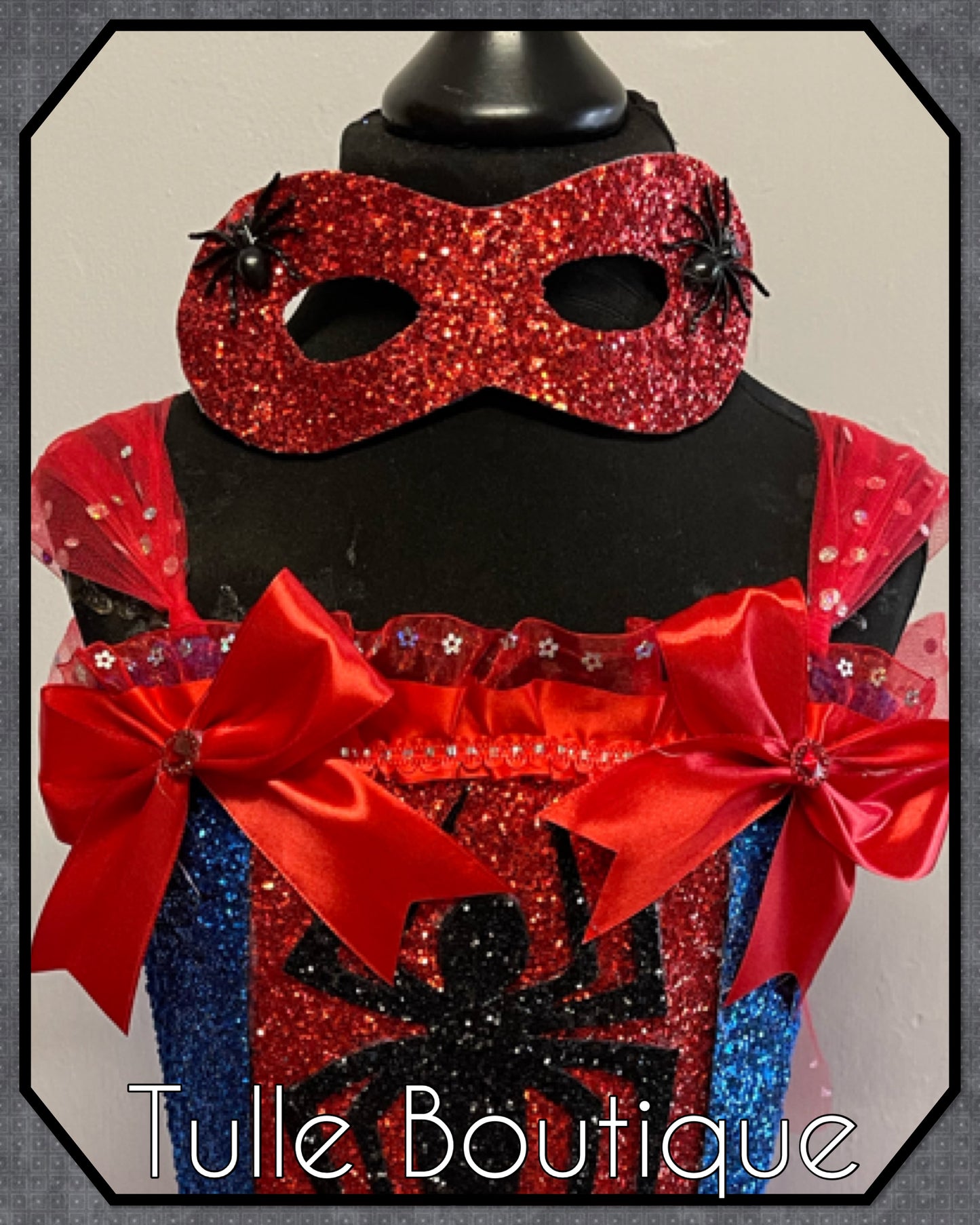 Superhero spiderman themed birthday party tutu dress