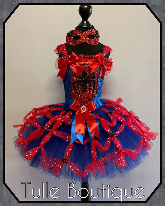 Superhero spiderman themed birthday party tutu dress