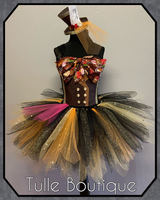 Alice in Wonderland Mad Hatter world book day birthday tutu dress