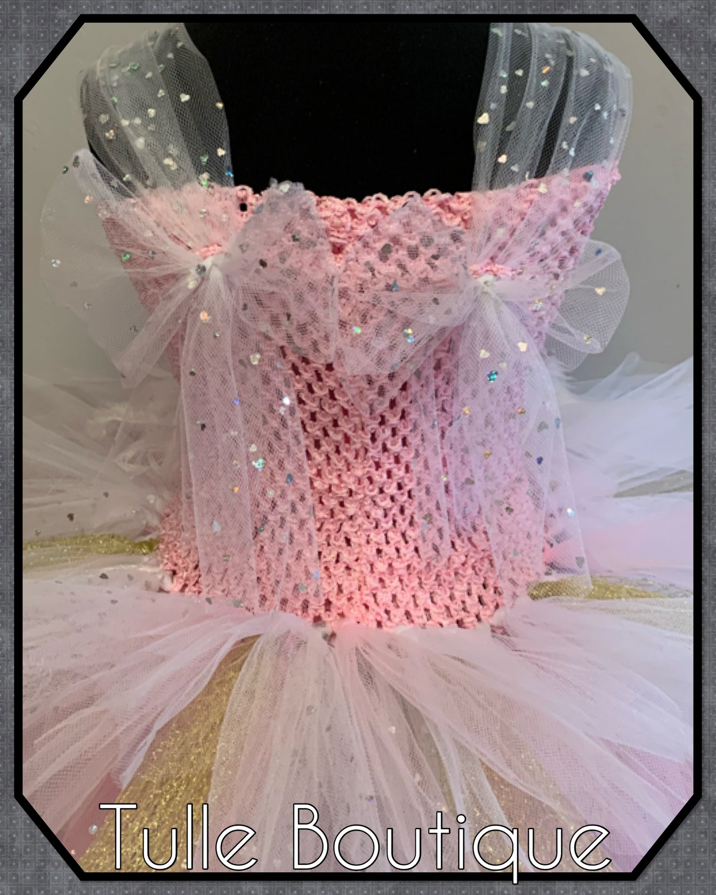 LEONA.Enchanted Swan Christmas party tutu dress