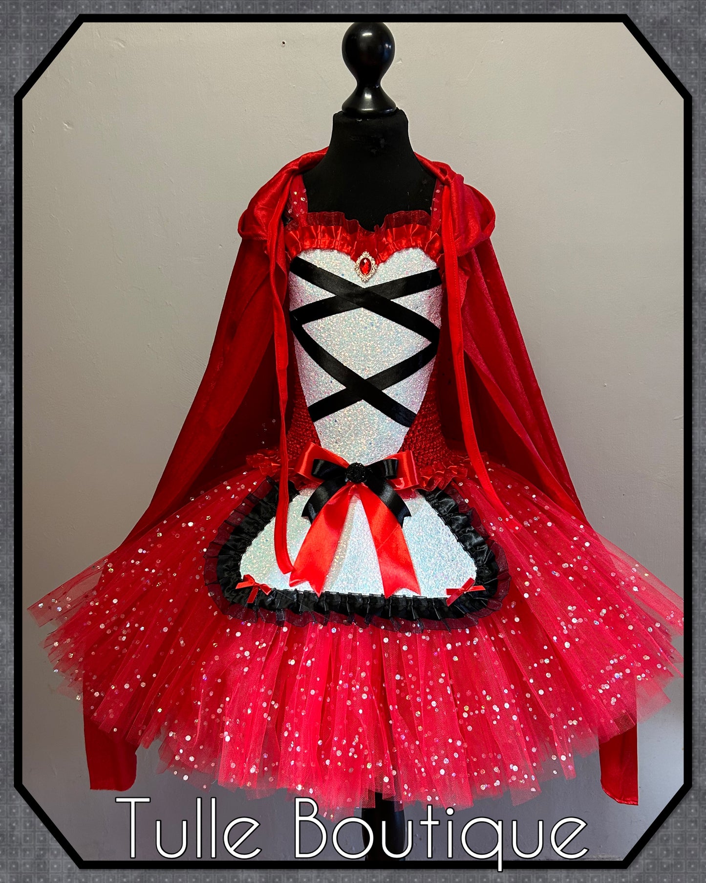 Girls Little Red Riding hood world book day tutu party dress