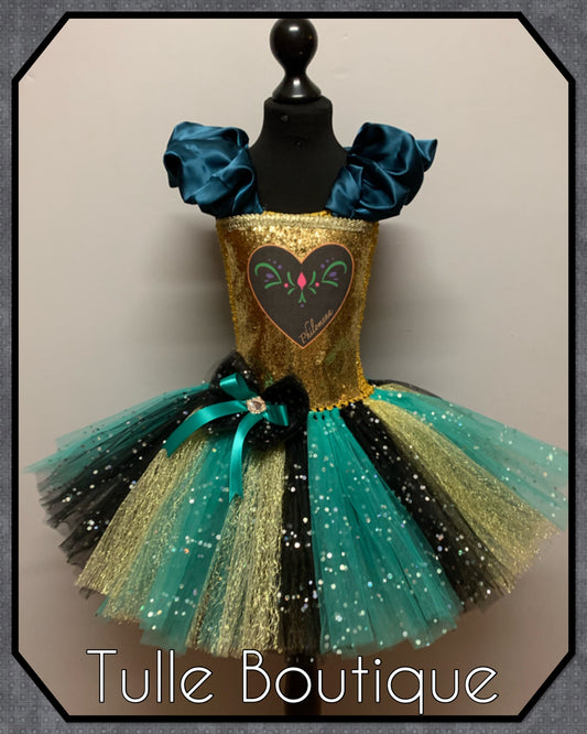 Frozen Anna coronation birthday party tutu dress