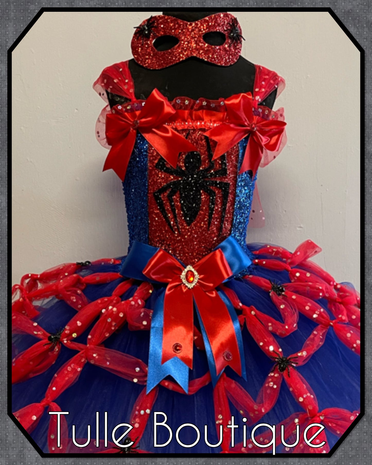 Superhero spiderman themed birthday party tutu dress