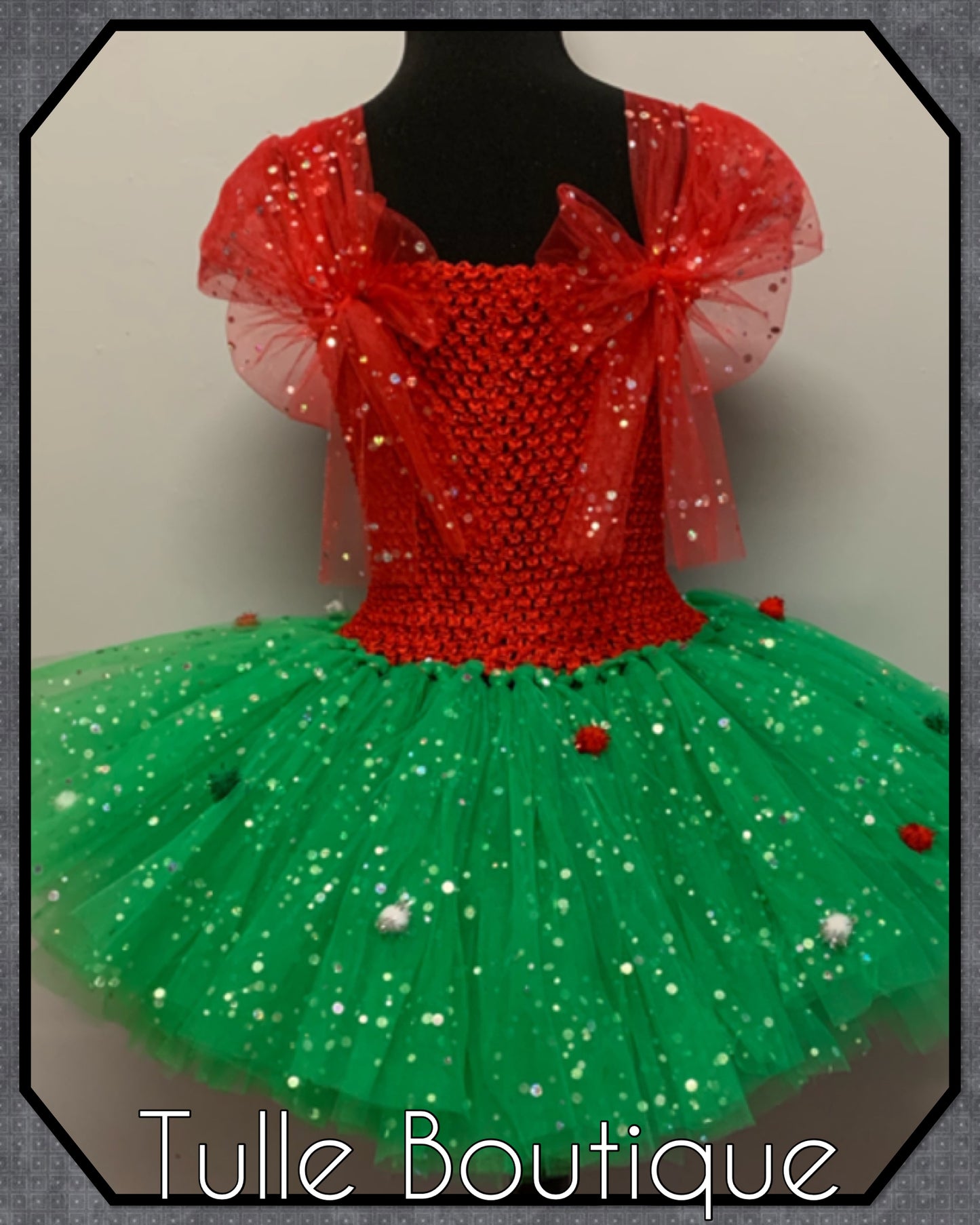 Santa Hat Princess Christmas tutu party dress