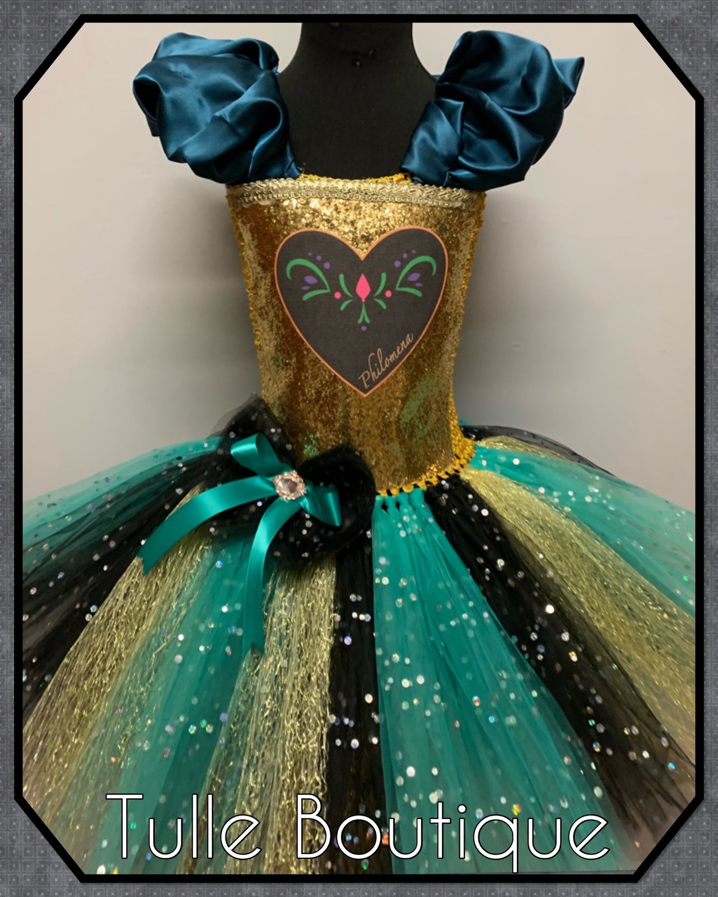 Frozen Anna coronation birthday party tutu dress