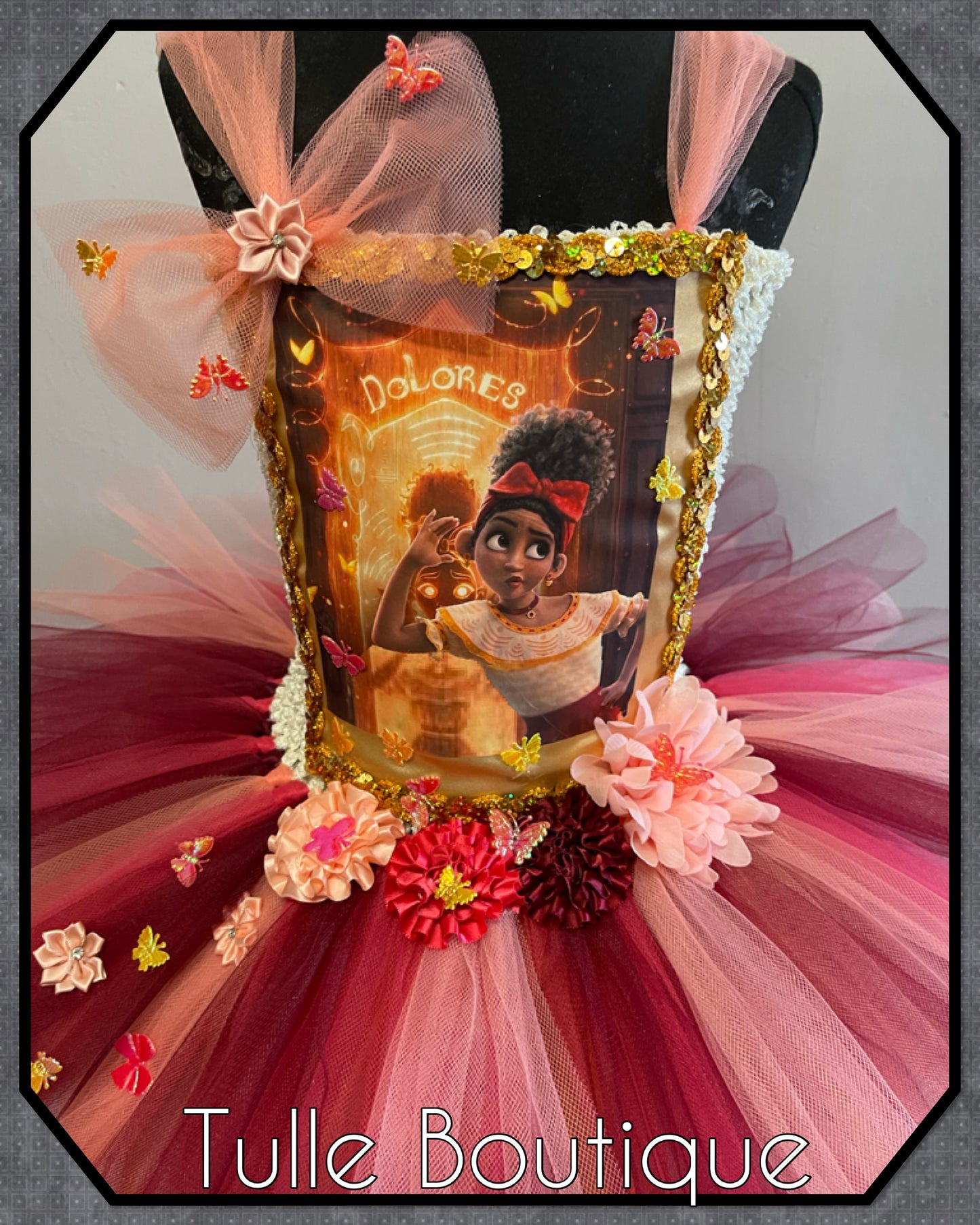 Encanto Dolores madrigal birthday party tutu dress