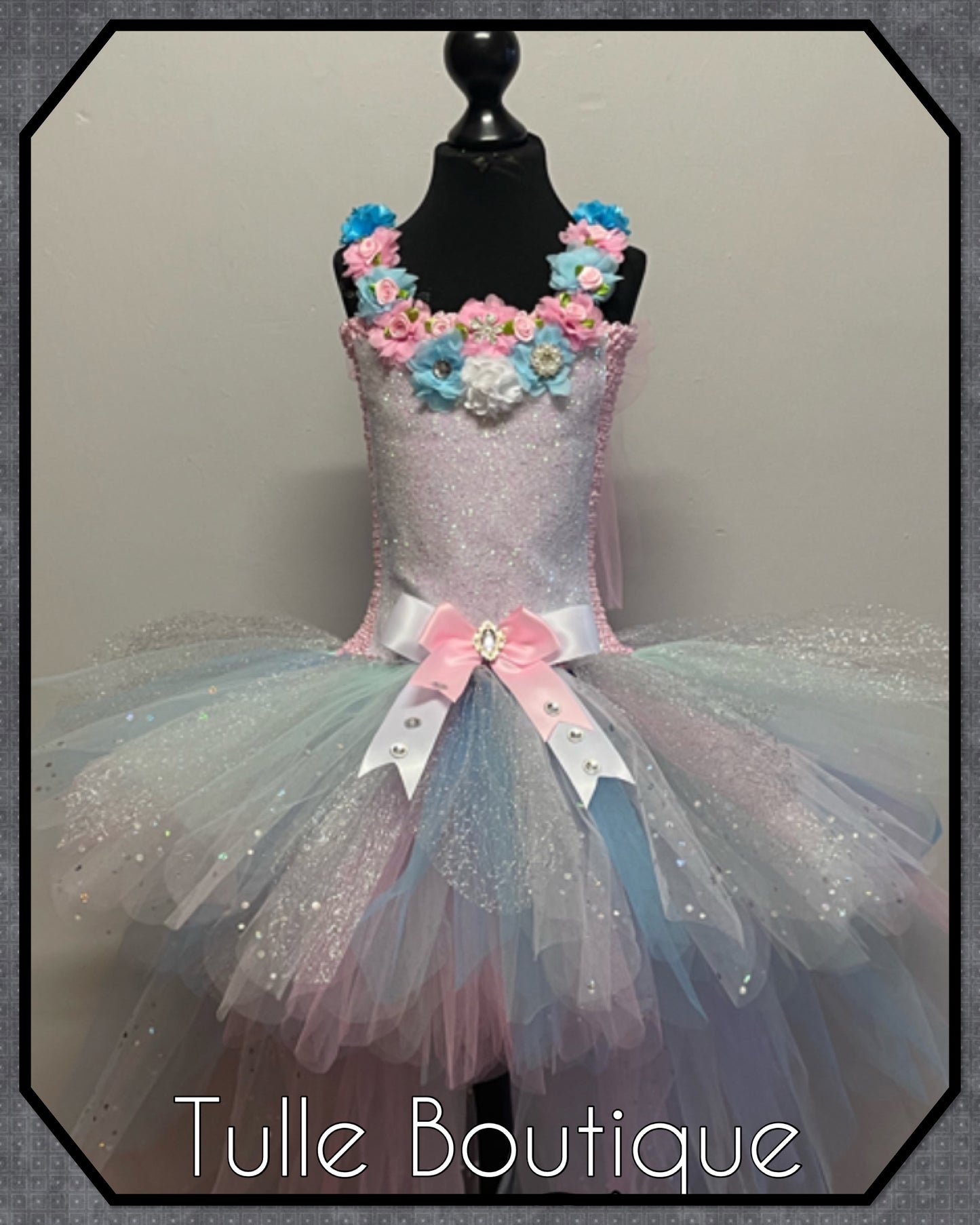 LAURA. Glitter Unicorn princess tutu birthday party dress