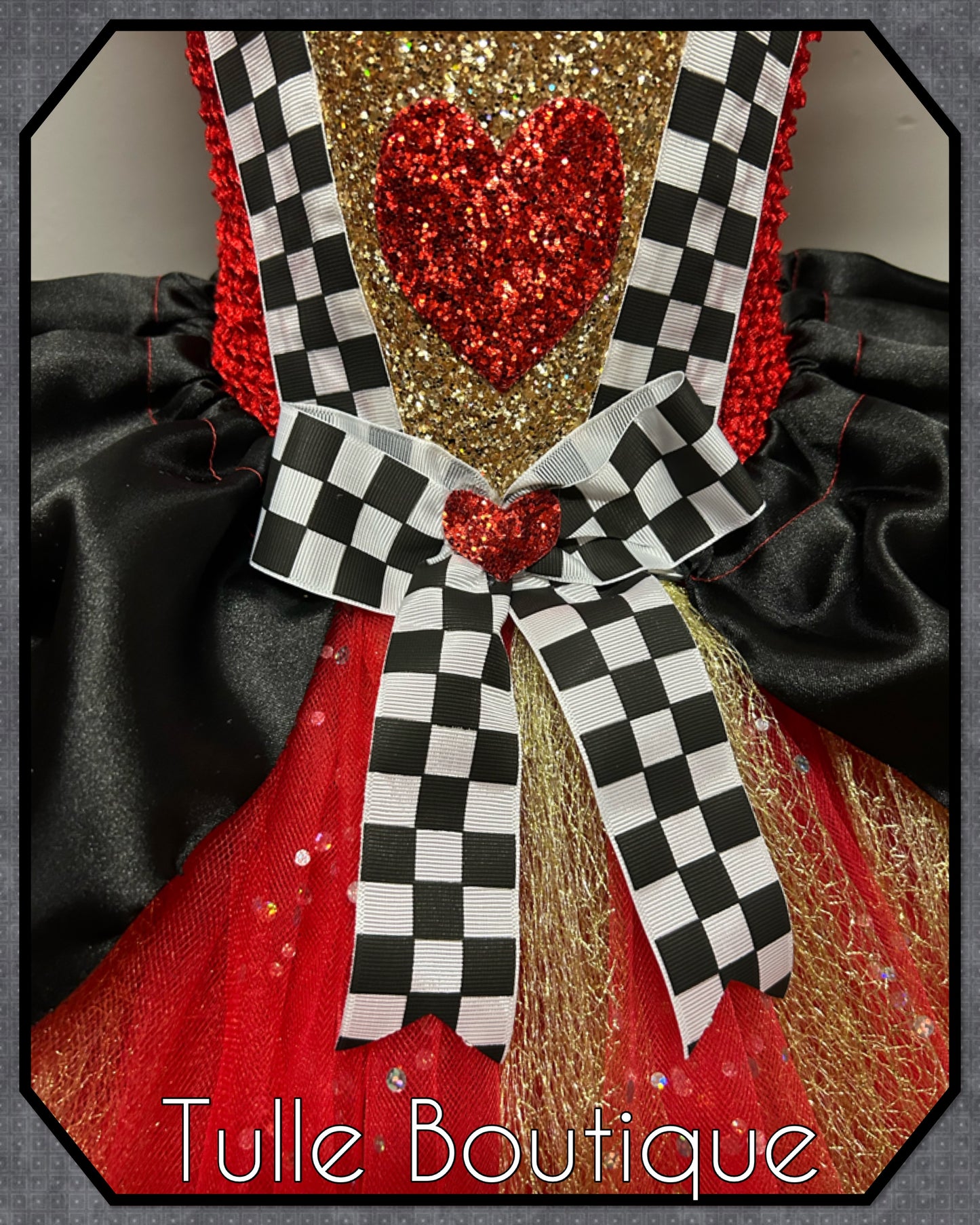 Queen of hearts world book day birthday tutu dress