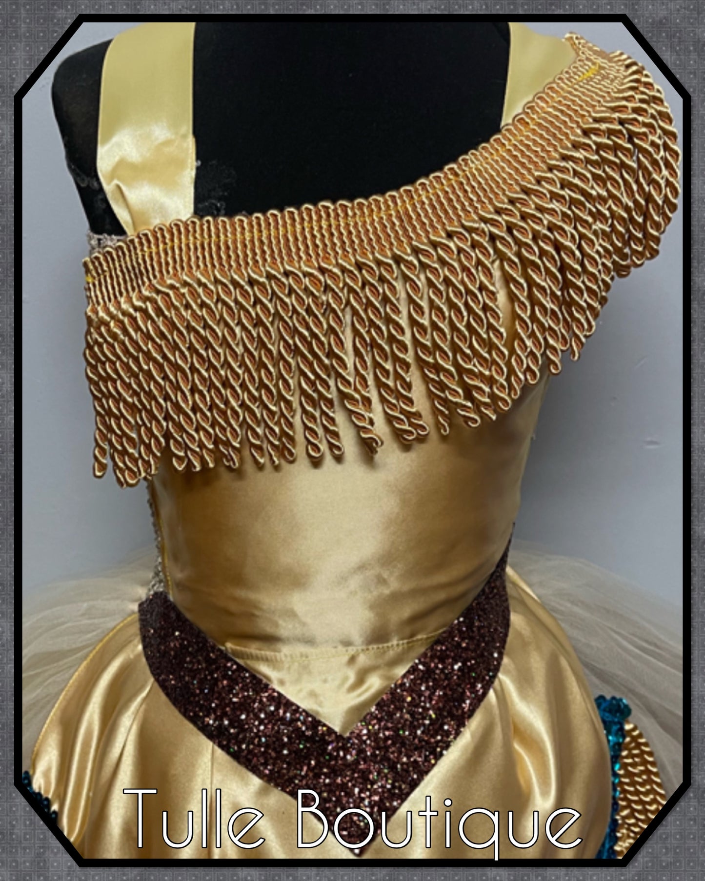 Pocahontas gold princess tutu dress