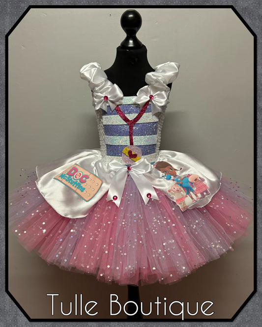 Girls Doc Mcstuffins party ballgown tutu dress fancy dress costume