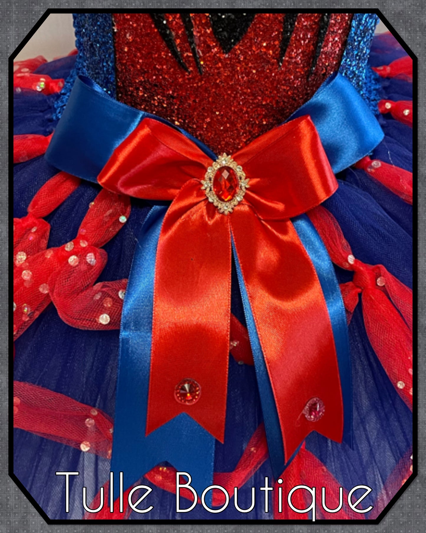 Superhero spiderman themed birthday party tutu dress