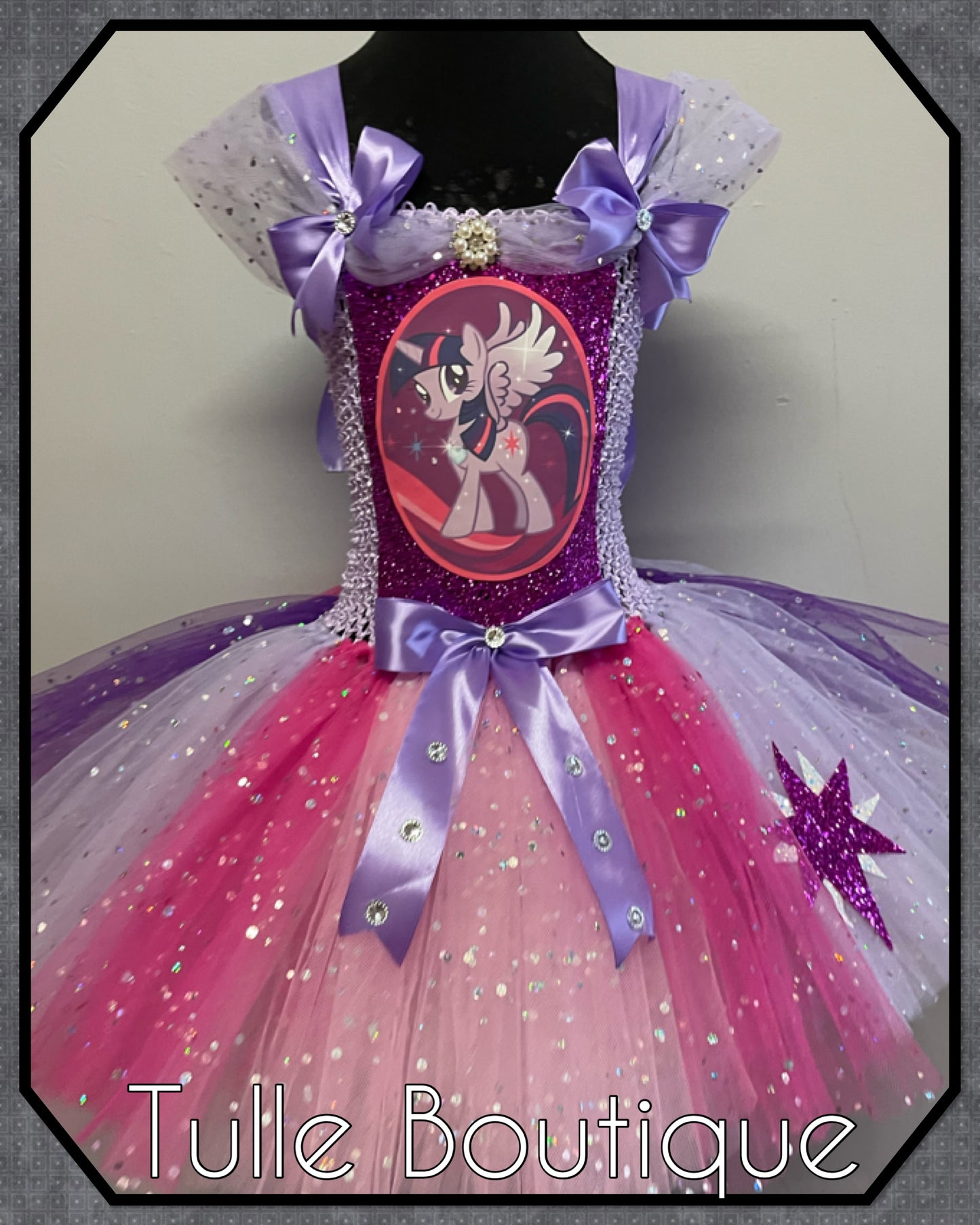 My little pony Twilight Sparkle princess birthday tutu dress