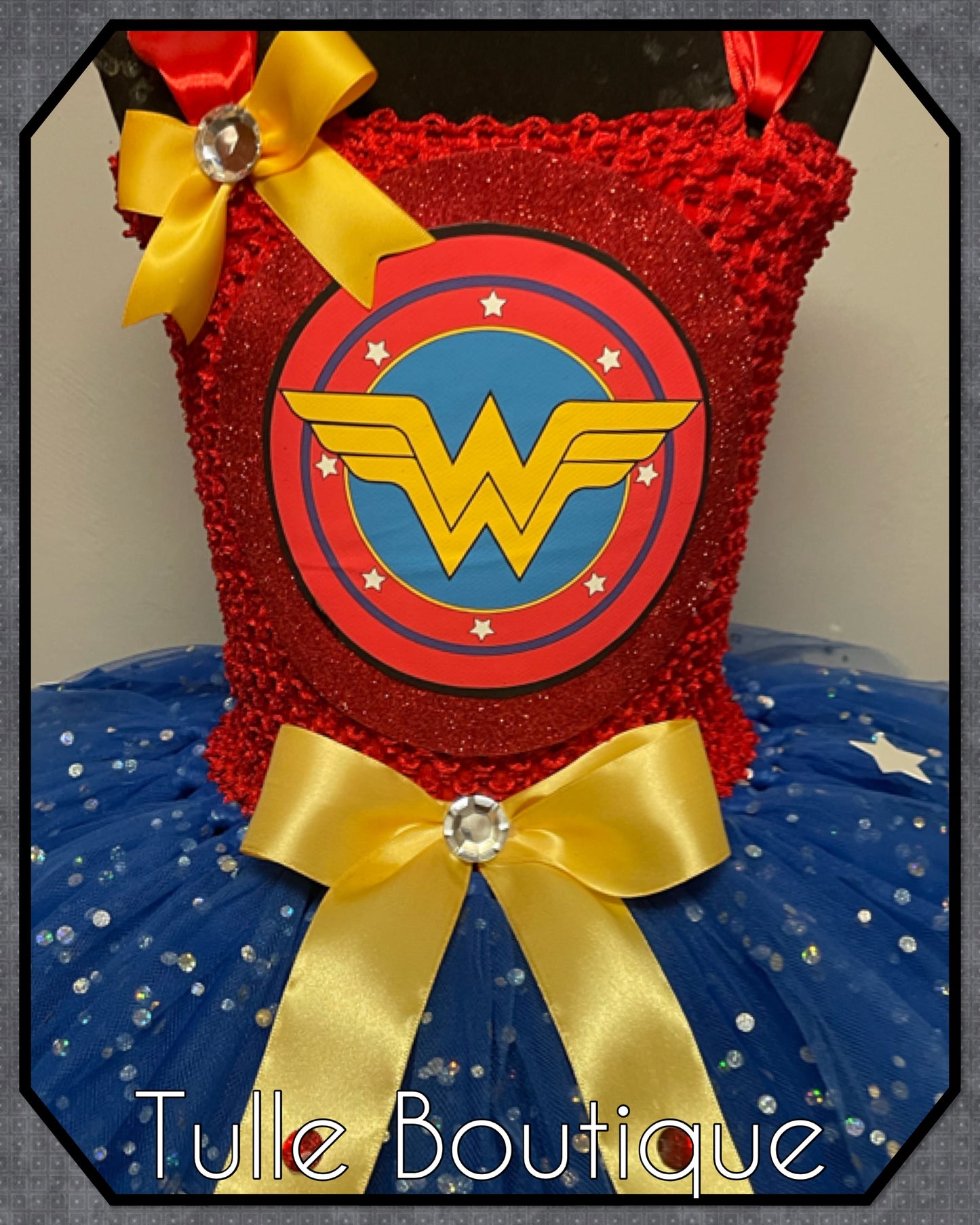 Superhero Wonder Woman birthday tutu dress