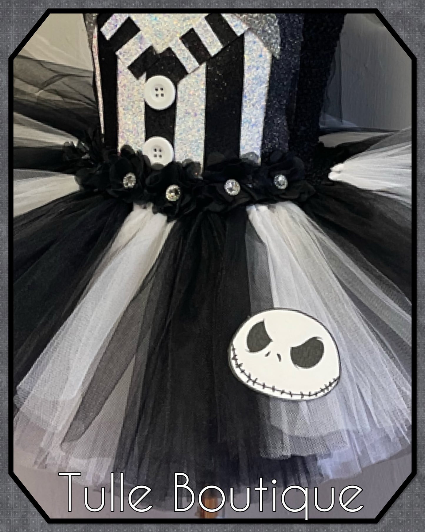 Girls Nightmare before Christmas Jack Skellington birthday tutu dress