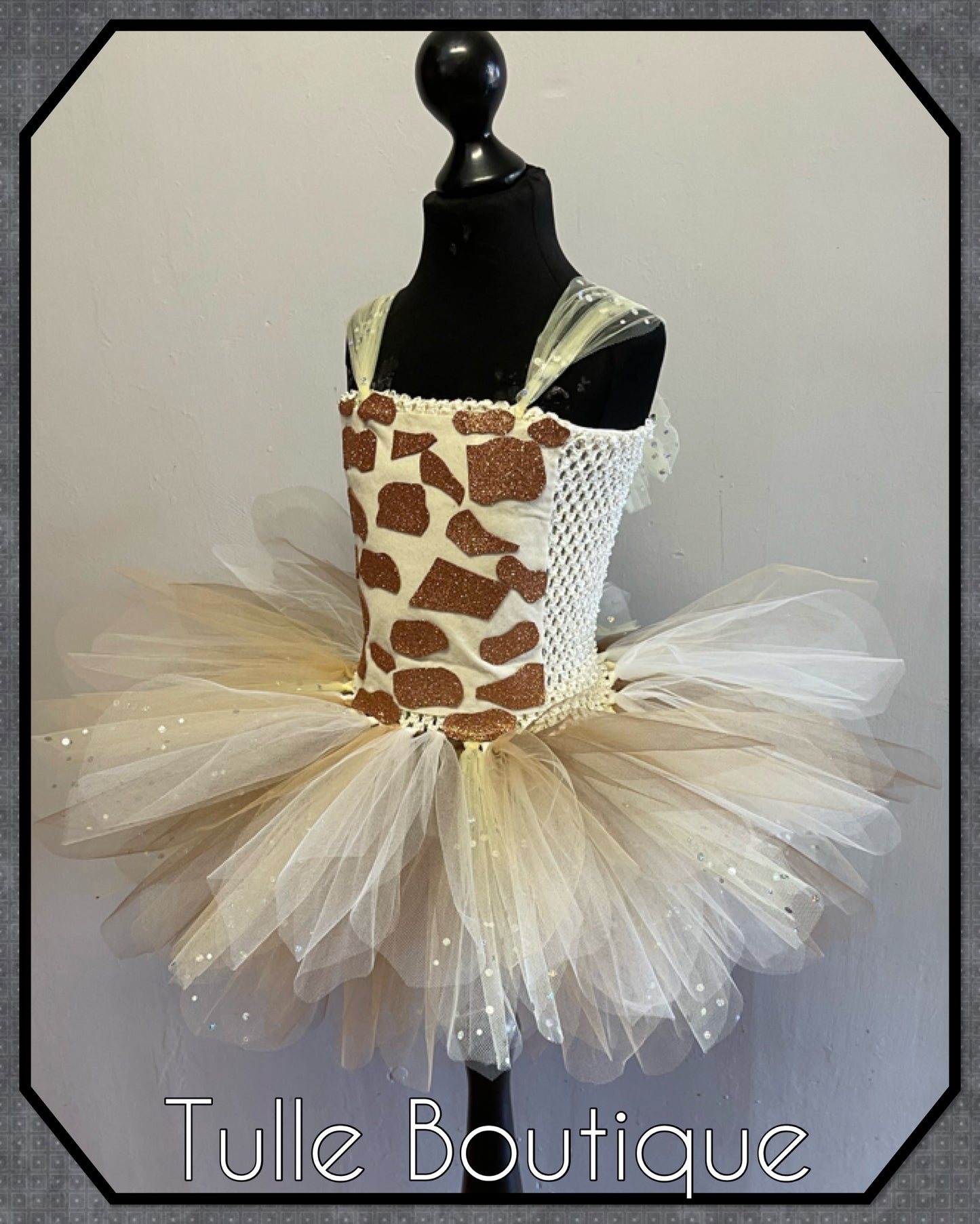 Jungle Princess birthday Giraffe tutu dress