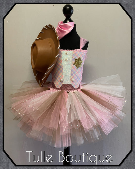 LARA. Girls Cowgirl sheriff tutu dress dance outfit