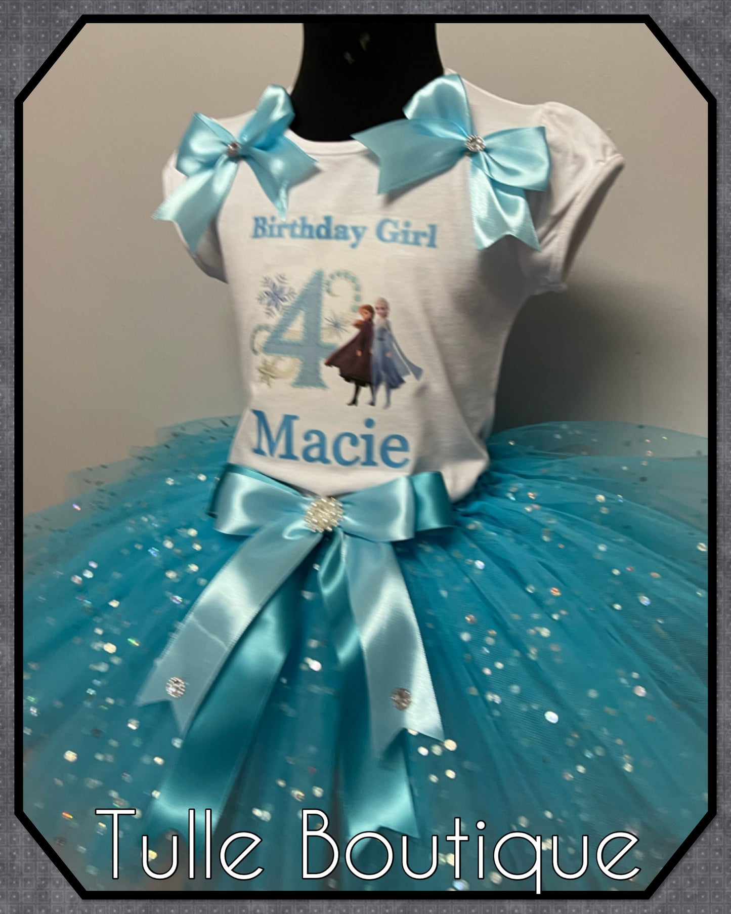 Frozen 2 T-shirt and tutu birthday party outfit