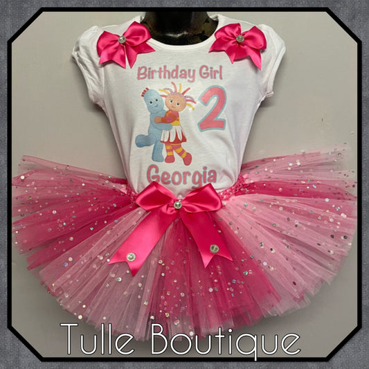 In the night garden T-shirt and tutu birthday party outfit